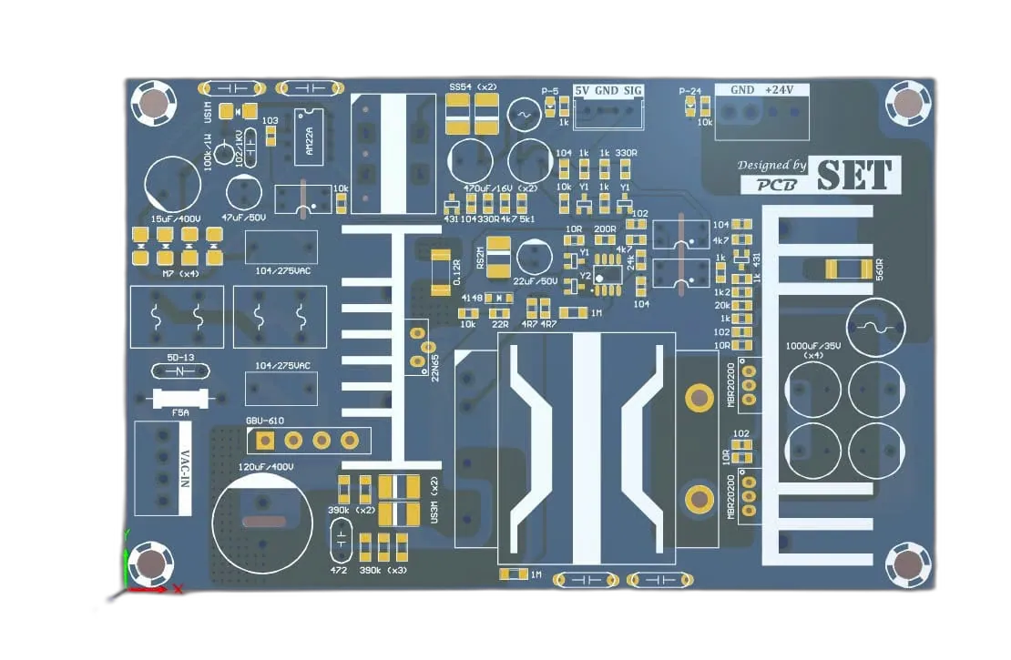 Mạch nguồn Flyback 24V/8A + 5V/2A - 4