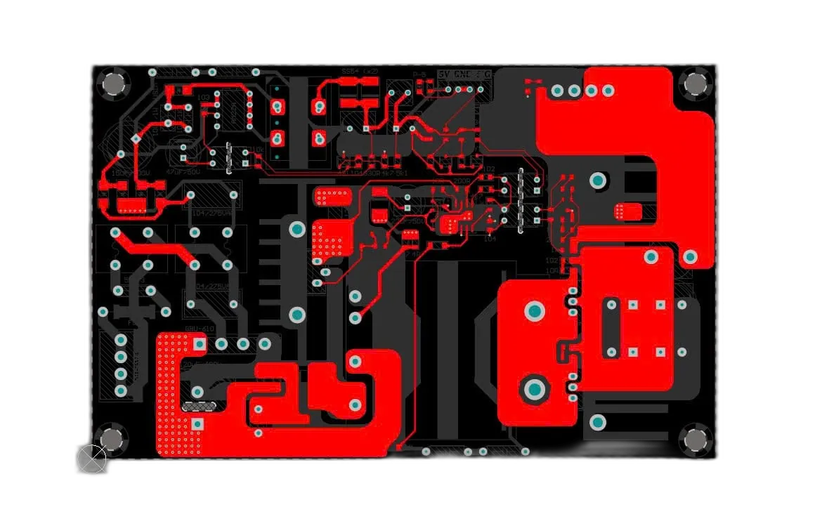 Mạch nguồn Flyback 24V/8A + 5V/2A - 5